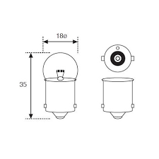 AMOLUX LAM.PILOTO 12/5 BA15S
