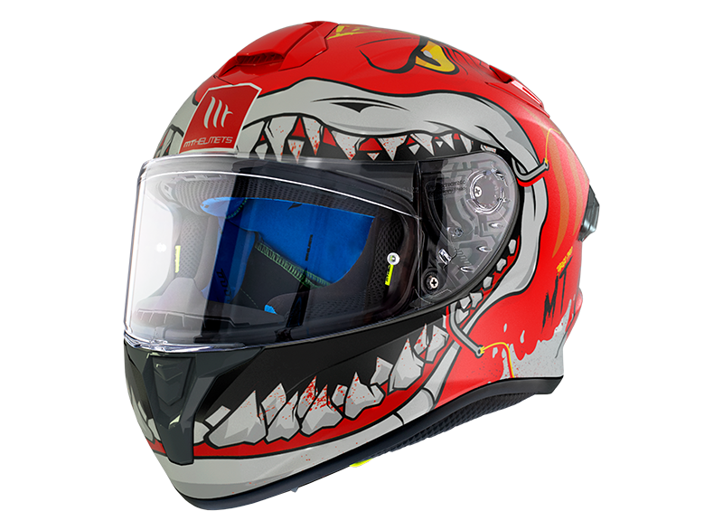 MT CASCO TARGO PRO SHARKY C5 ROJO (XS)