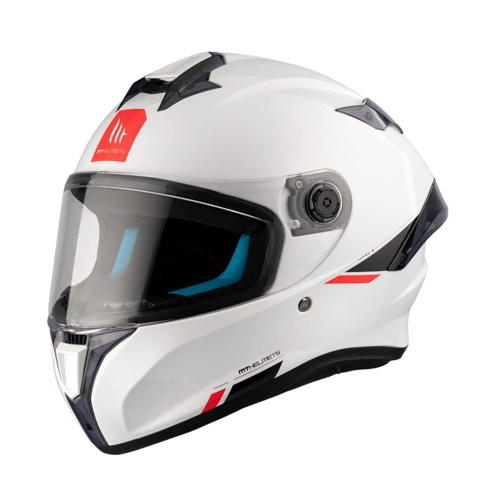 CASCO INTEGRAL MT TARGO S A0 BLANCO PERLA BRILLO