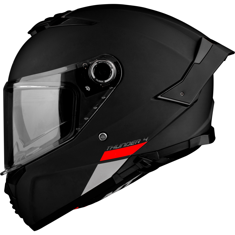 MT CASCO (WEB) THUNDER 4 SV SOLID A1 MATT BLACK (XS)