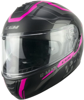 CGM CASCO (WEB) 569 C-MAX LYTE NEGRO FUCSIA FLUO OPACO
