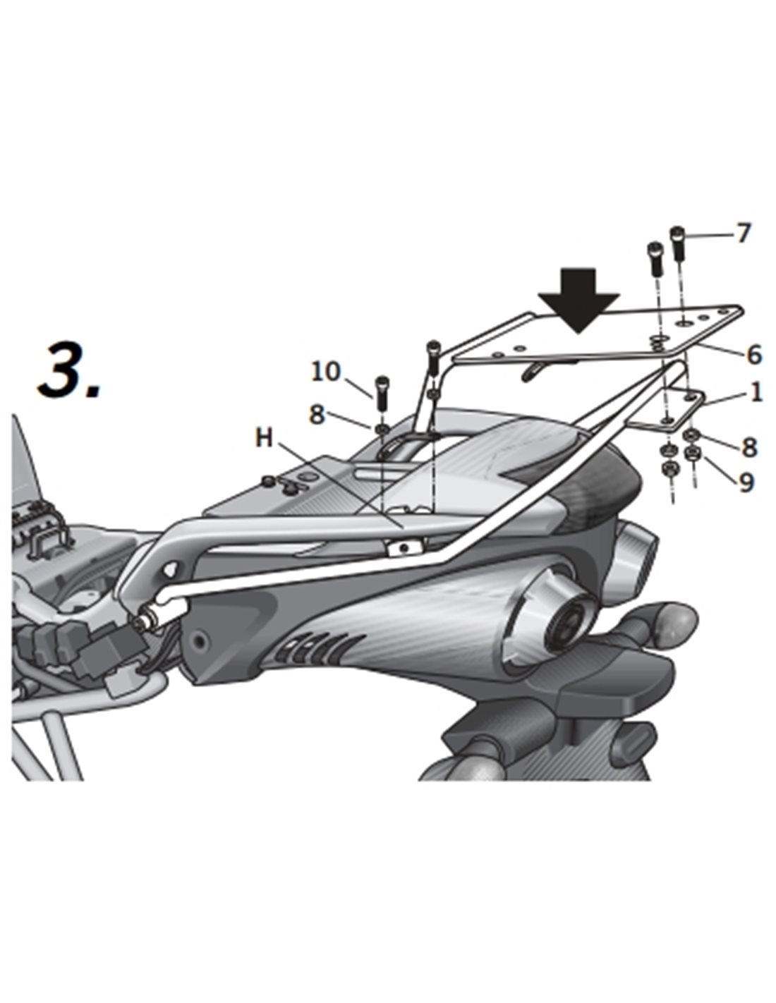 HERRAJE YAMAHA (WEB) FAZER FZ6 N/S 600 (04-11)/ (2012)