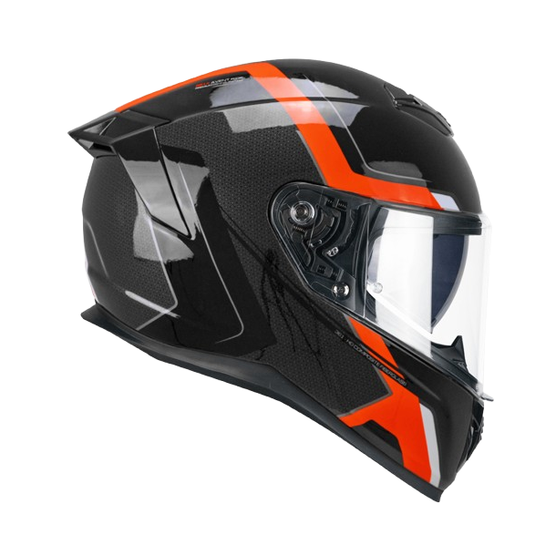 CGM CASCO (WEB) 361 X AVANT FIBRA RIDE NERO ROSSO FLUO