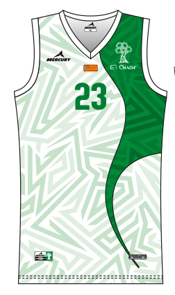1ª CAMISETA JUEGO BALONCESTO OLIVAR