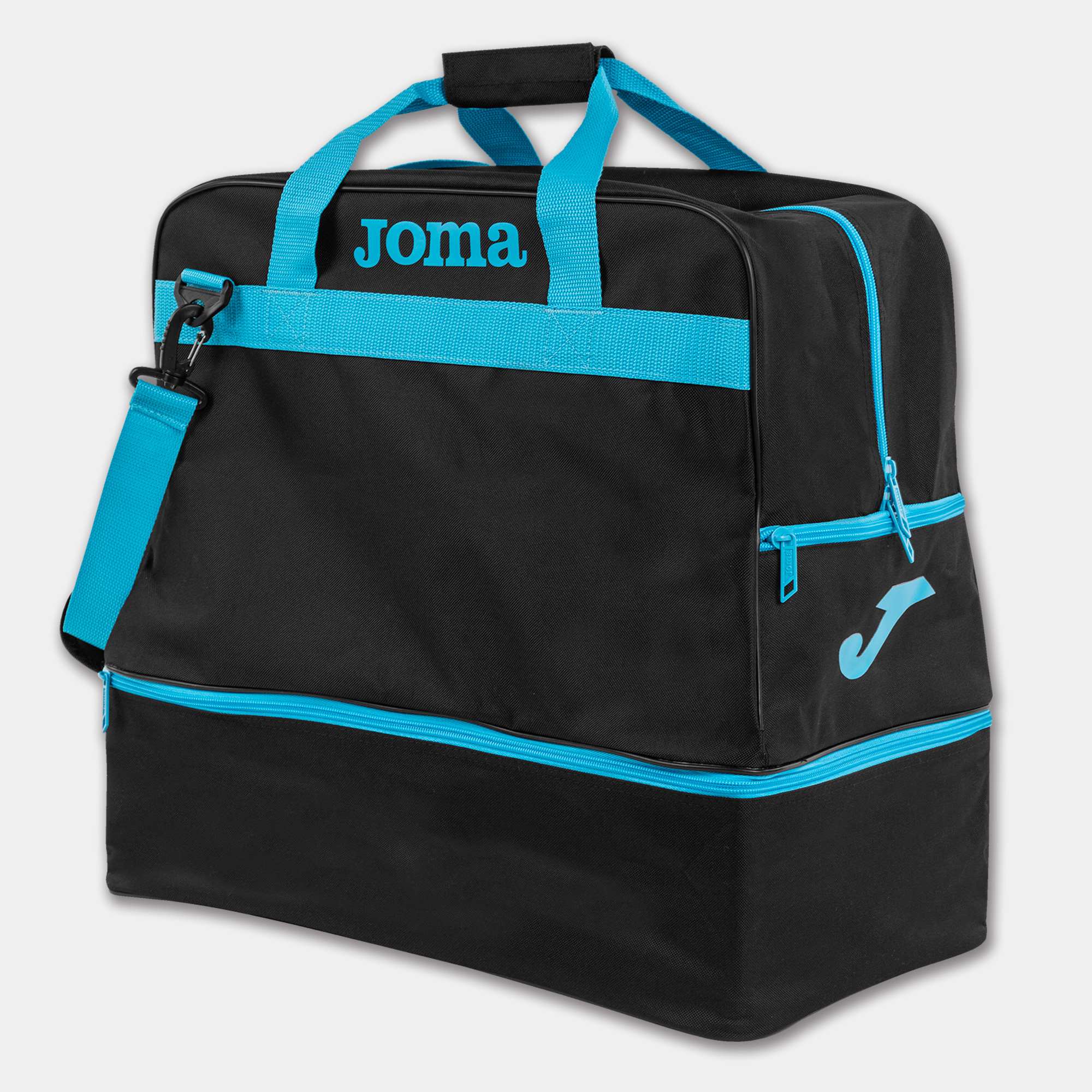 BOLSA DE DEPORTE JOMA GRANDE TRAINING III NEGRO TURQUESA
