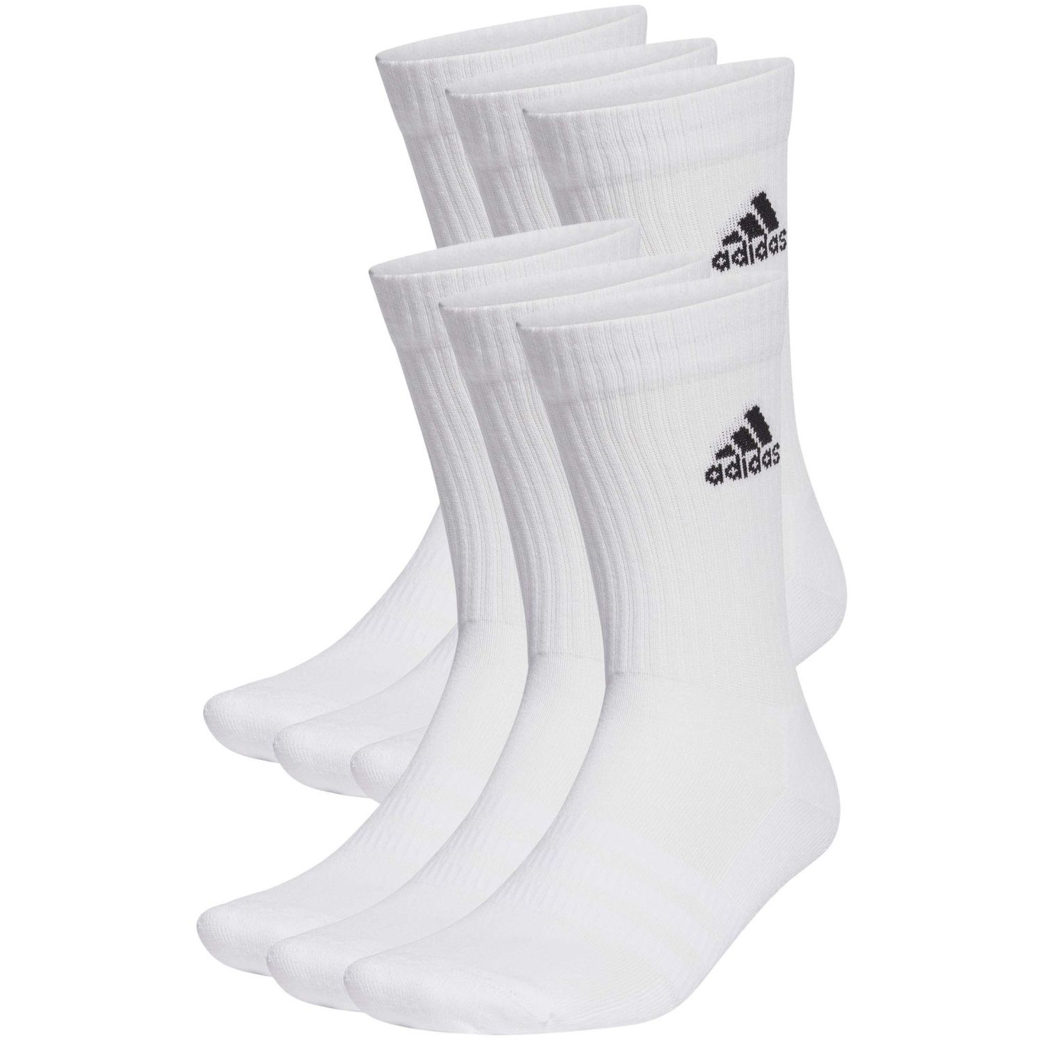 PACK 6 CALCETINES ADIDAS BLANCO