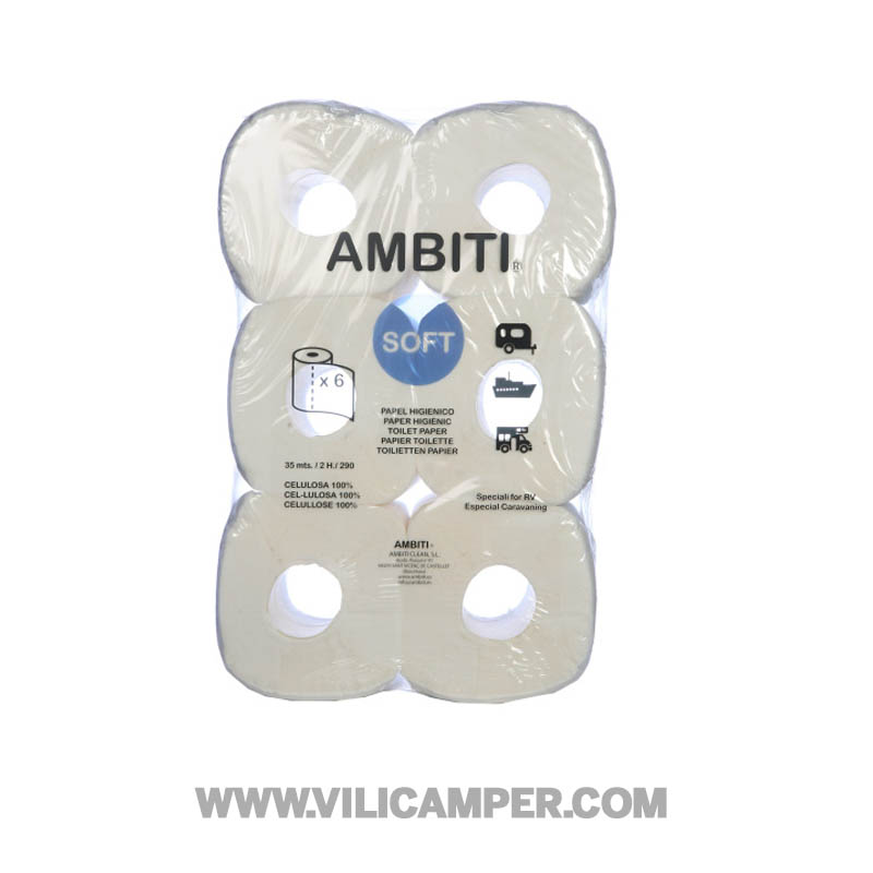 Ambiti Papel Higiénico WC - Pack 6 unid.