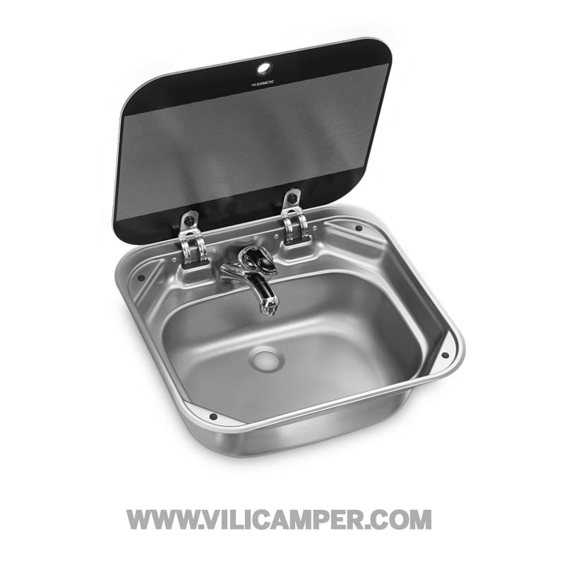 Fregadero con tapa de cristal Dometic SNG 4237 (Con agujero grifo)