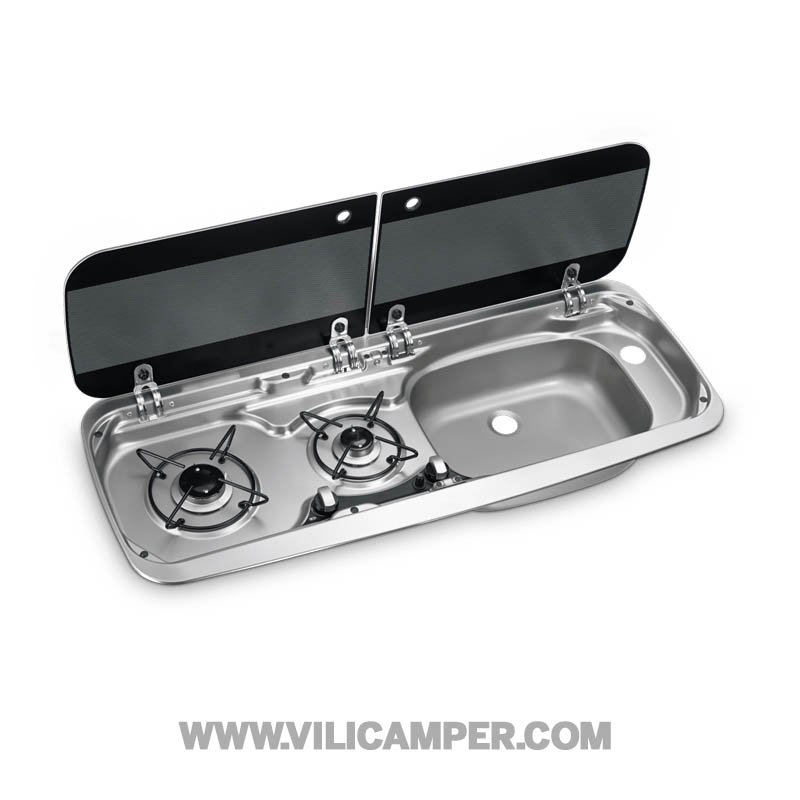 Cocina fregadero combinado Dometic HSG2370R - Fregadero derecha (Curvado)