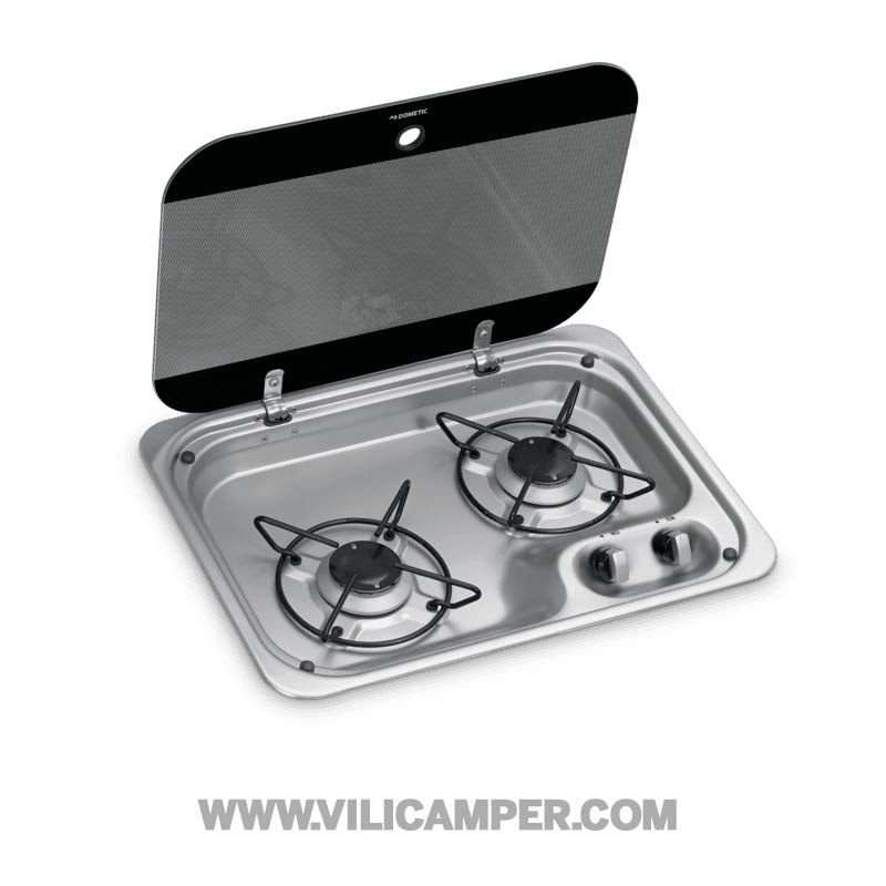 Cocina Dometic HBG 2335 (con tapa de cristal y 2 quemadores)