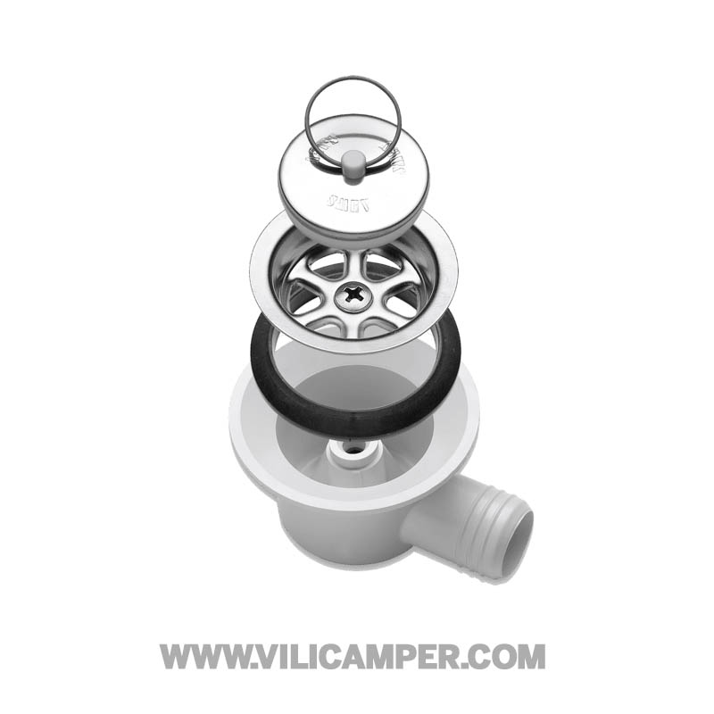 Desagüe Sifón AC 530 Descarga en angulo Ø 25 mm