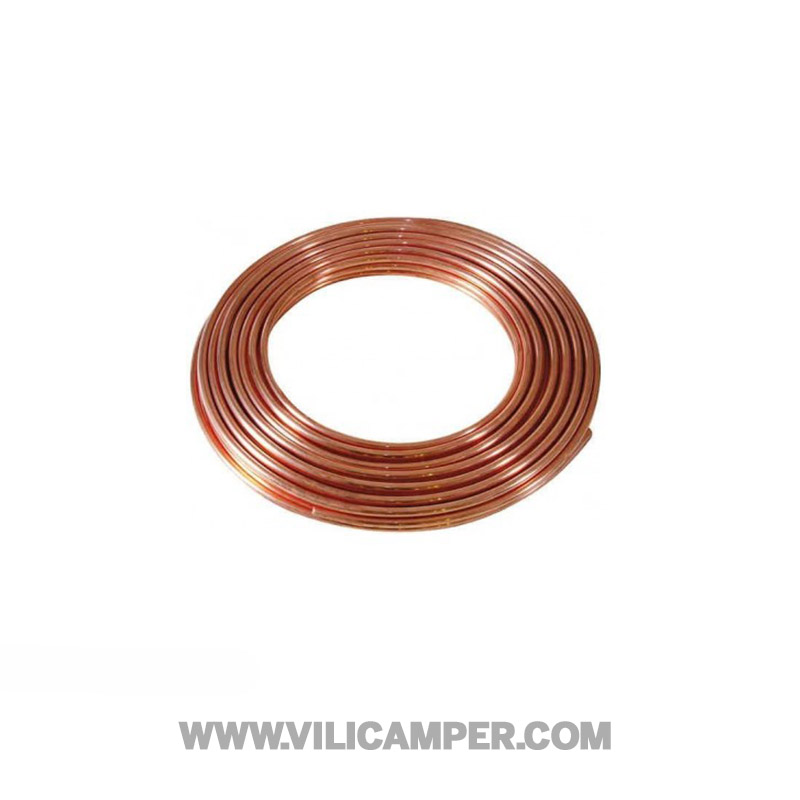 Tubo cobre flexible gas 8 mm (rollo 50 metros)