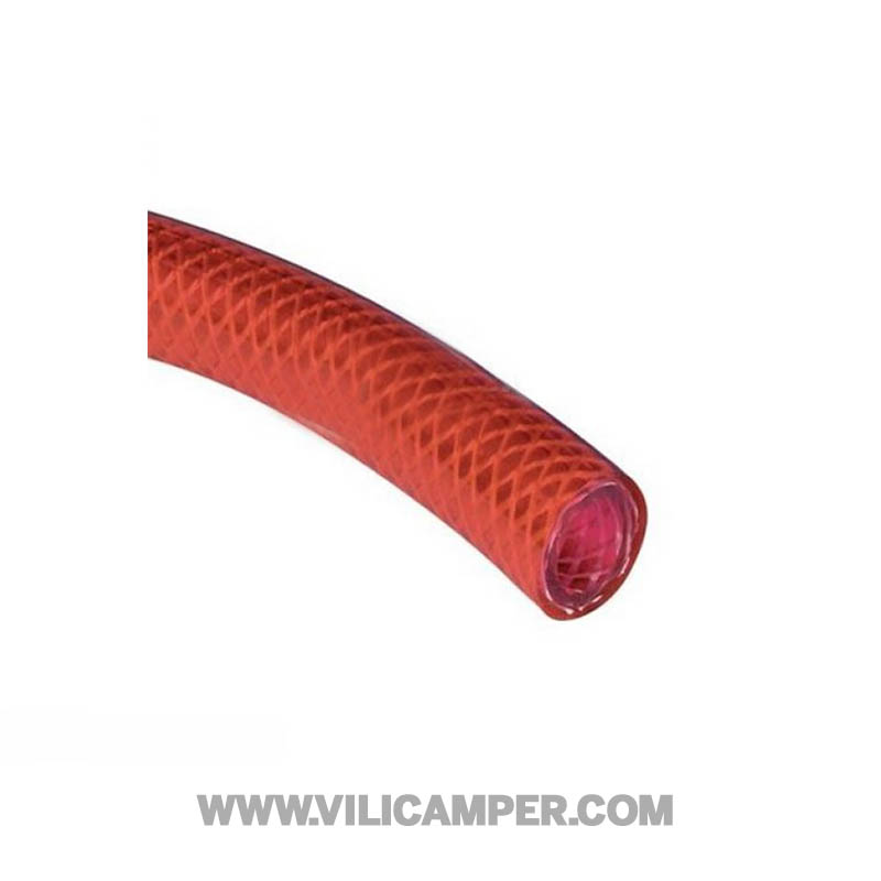 Manguera roja transparente 10mm (metro)