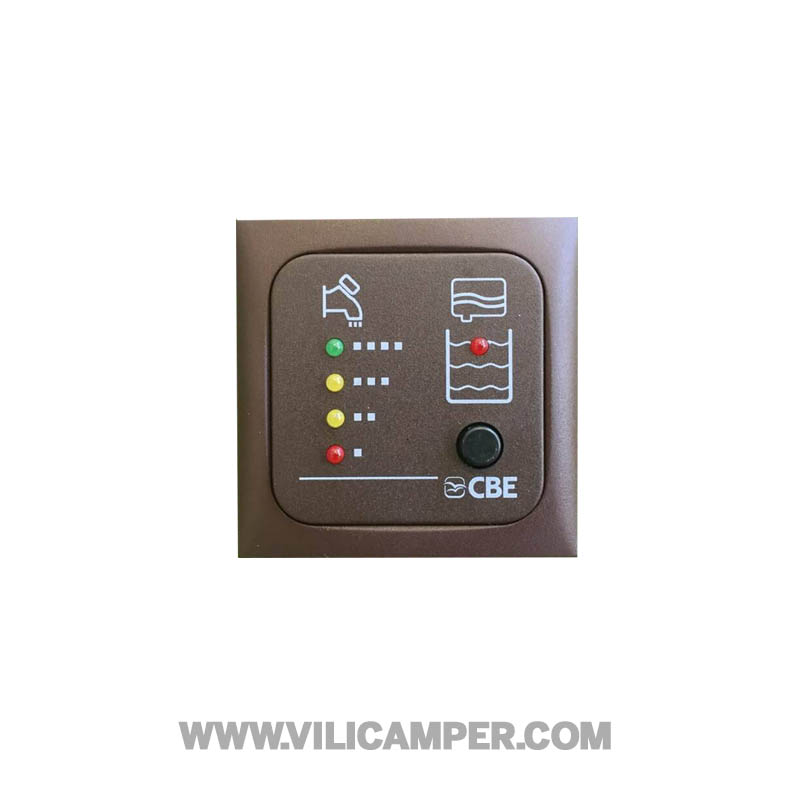 Panel indicador de aguas limpias y sucias CBE Antracita