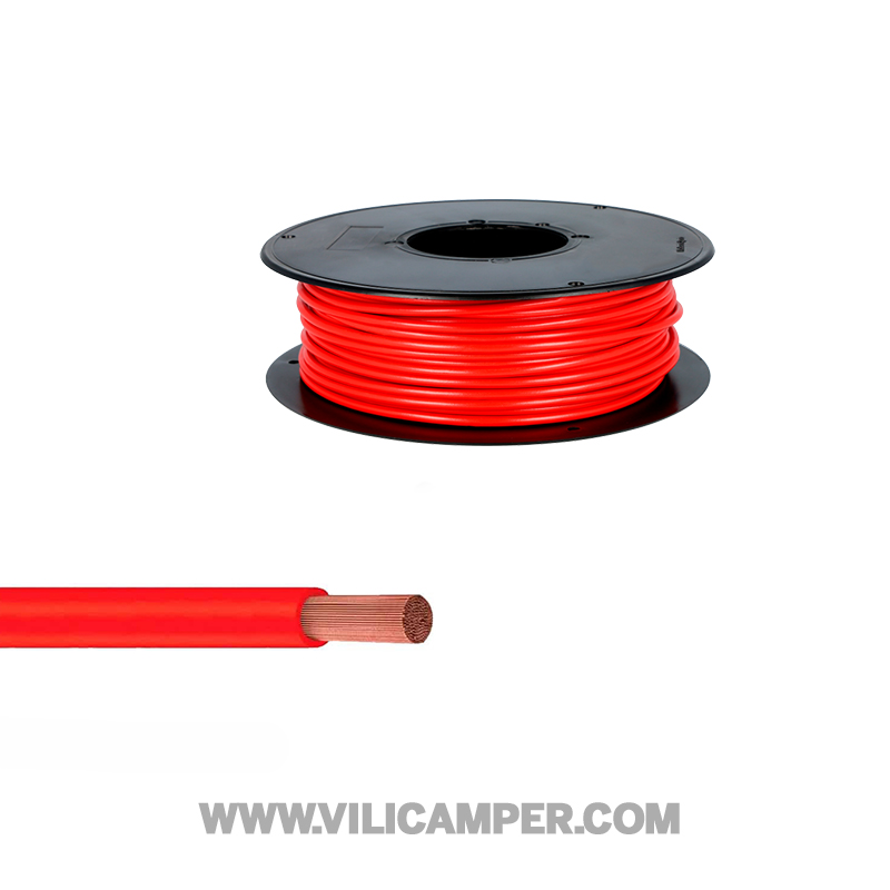 Cable 2,5mm rojo