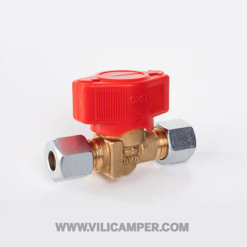 Llave de paso de gas 1 vía (Completa)