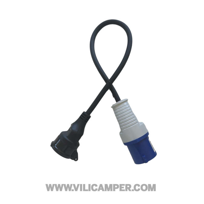 Adaptador Macho CEE17 a Hembra Shuko 60 cm