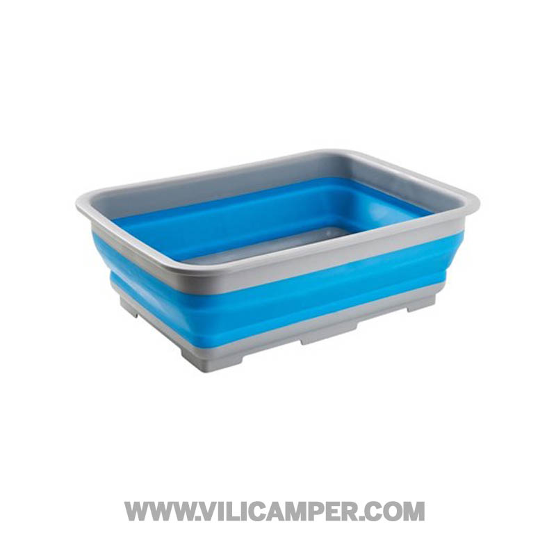 Cubeta rectangular plegable 37x27x10 Azul