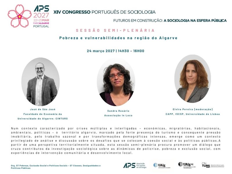 APS2027 - Semi-plenaria Pobreza e vulnerabilidades na regiao do Algarve