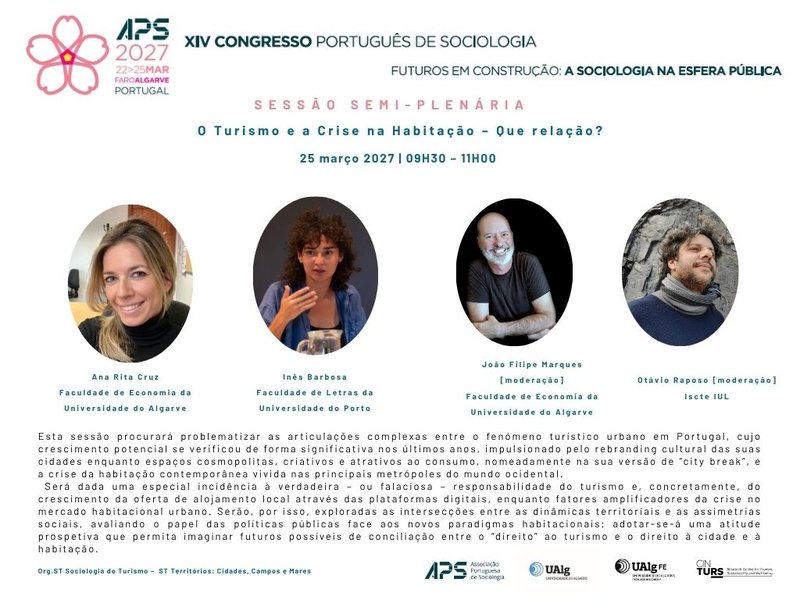 APS 2027 - Semi-plenaria O Turismo e a Crise na Habitacao – Que relacao