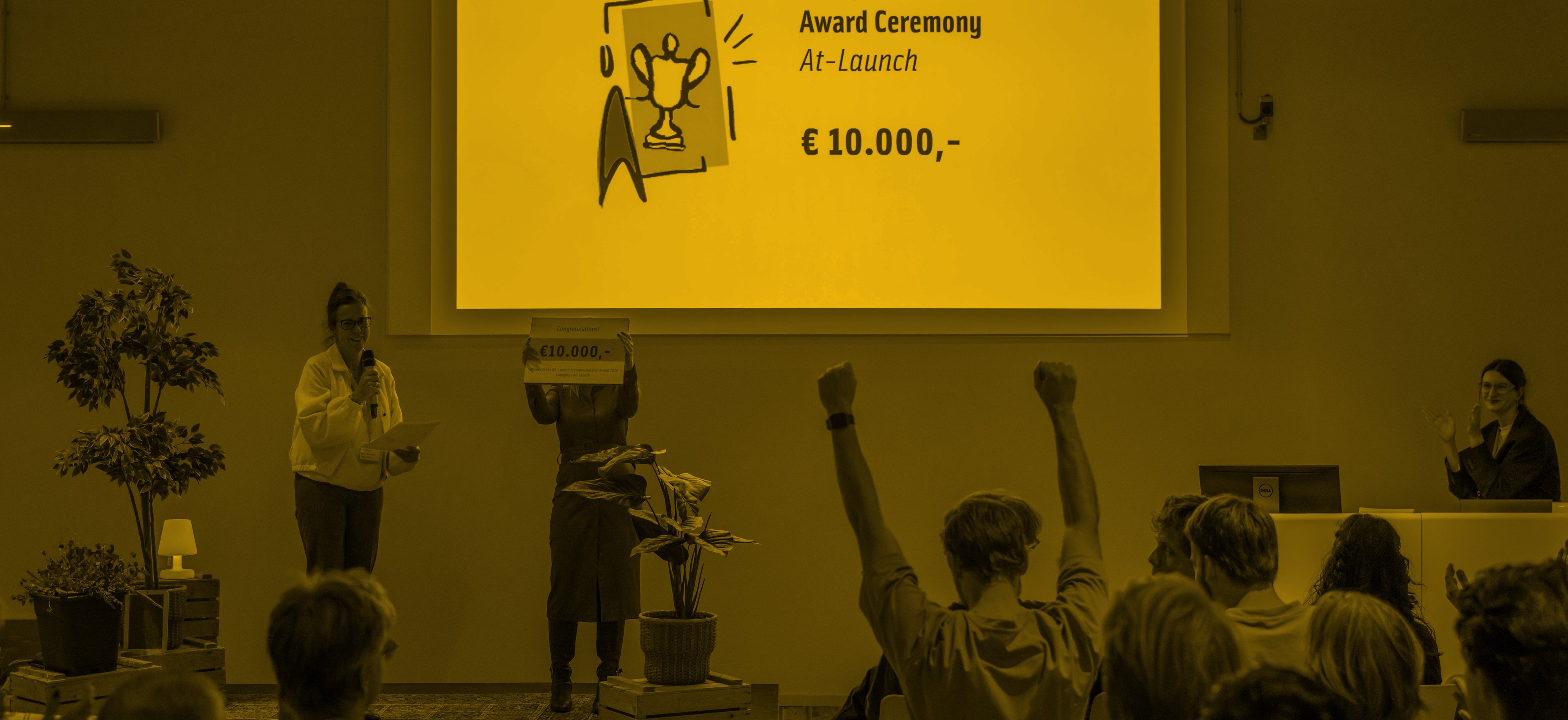 Two Months Left to Apply for the Entrepreneurship Awards 2026 (winner yellow)