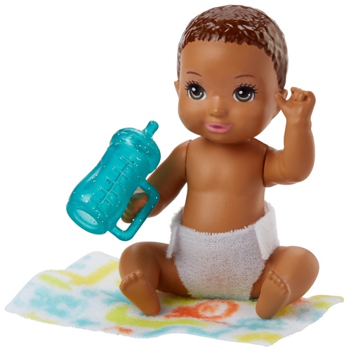 Barbie Bebek Bakıcısı Serisi Minik Bebek Koyu Kahverengi