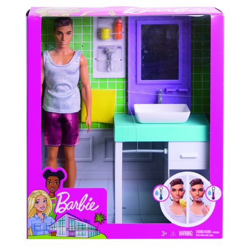 Barbie Yakisikli Ken Bebek Ve Aksesuarlari Banyo Temali Fyk53 Ken Fashionistas Bebekler Trend Gorunumleri Ve Guncel Temalarda Mobilya Ve Aksesuarlariyla Cok Havali Karnas Shop Online Alisveris