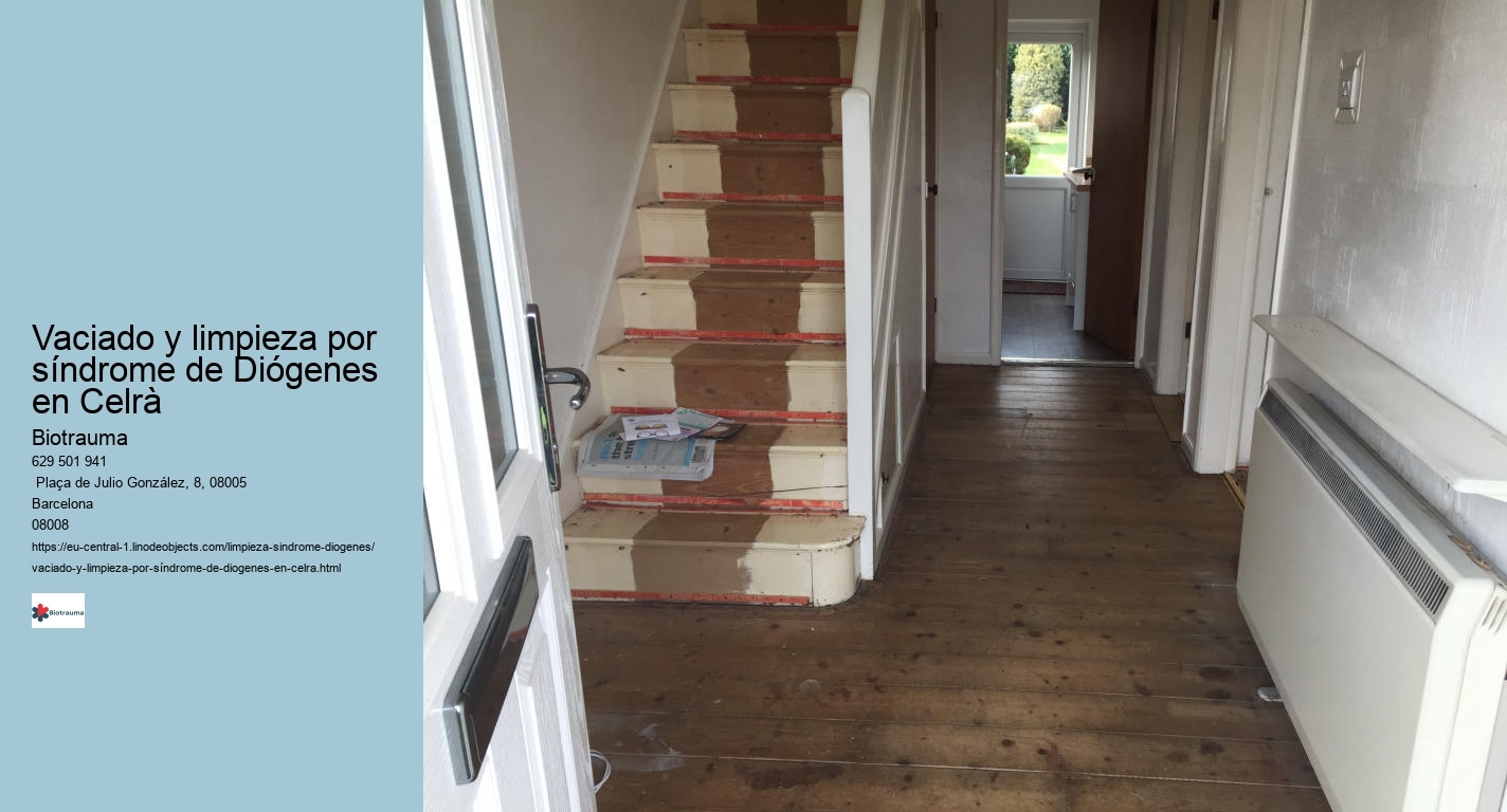 Vaciado y limpieza por síndrome de Diógenes en Celrà