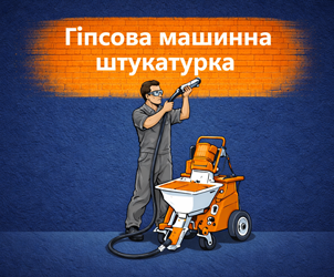 Гіпсова машинна штукатурка - фото 