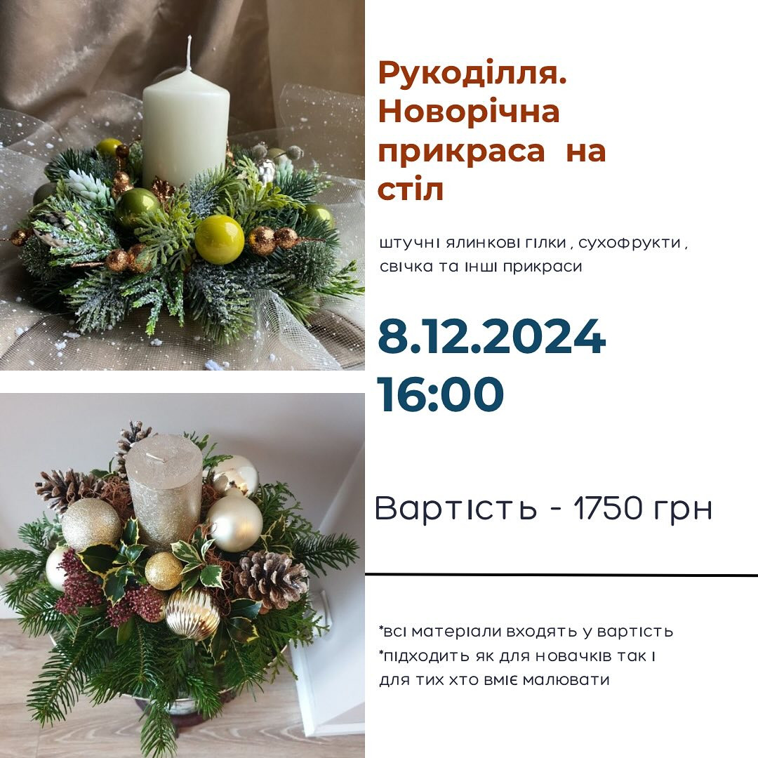 Рукоділля. Новорічна прикраса на стіл - фото Рукоділля. Новорічна прикраса на стіл - фото