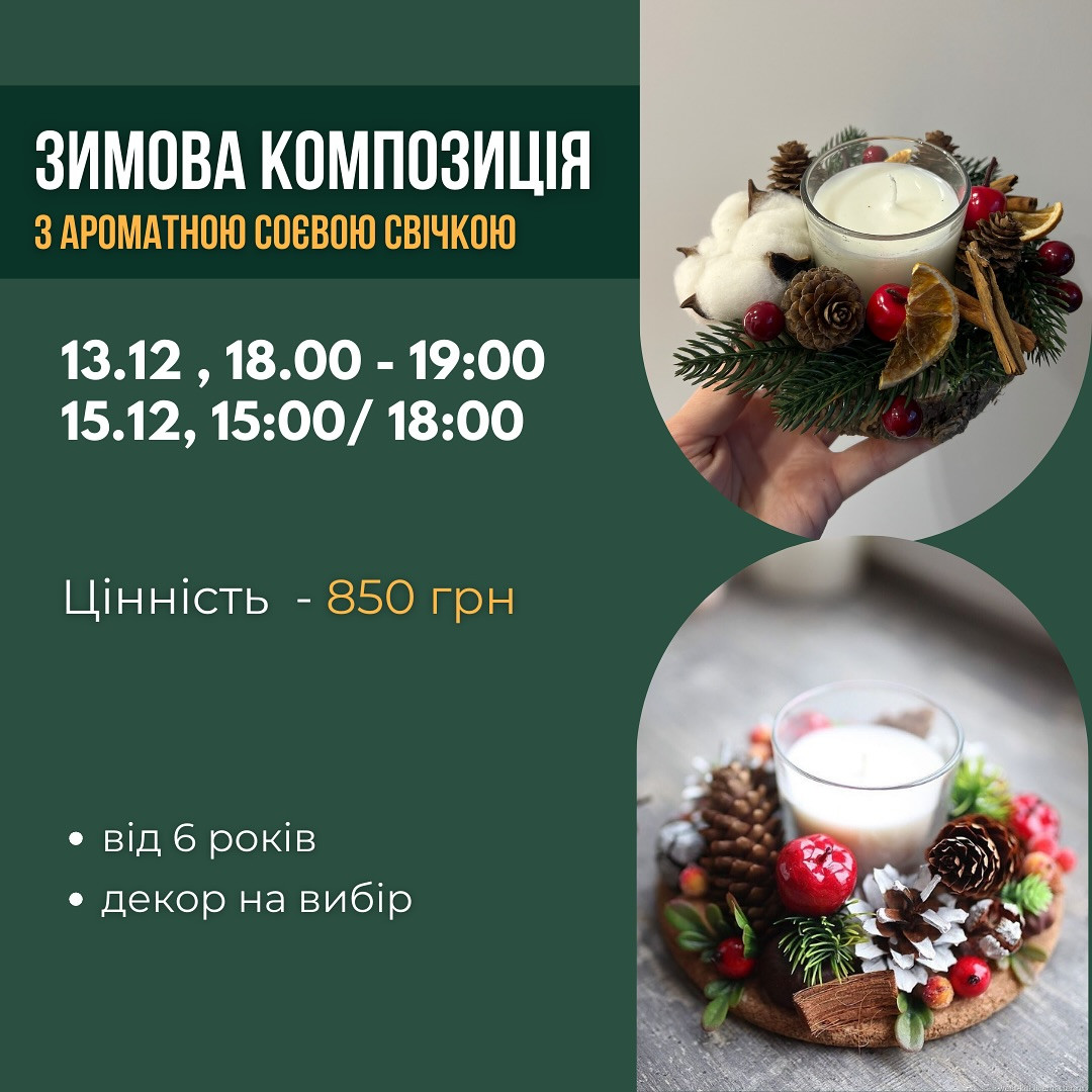 Майстер-клас для дітей "Зимова композиція" - фото Майстер-клас для дітей "Зимова композиція" - фото