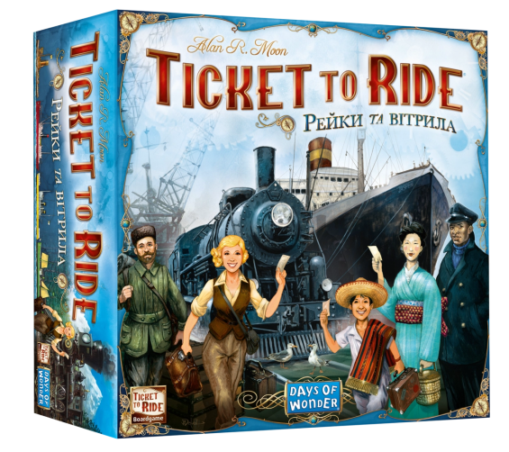 Гра "Ticket to Ride – Рейки та Вітрила" - фото Гра "Ticket to Ride – Рейки та Вітрила" - фото