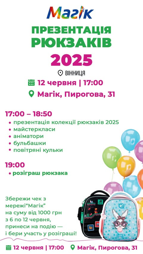 Презентація рюкзаків 2025 - фото Презентація рюкзаків 2025 - фото