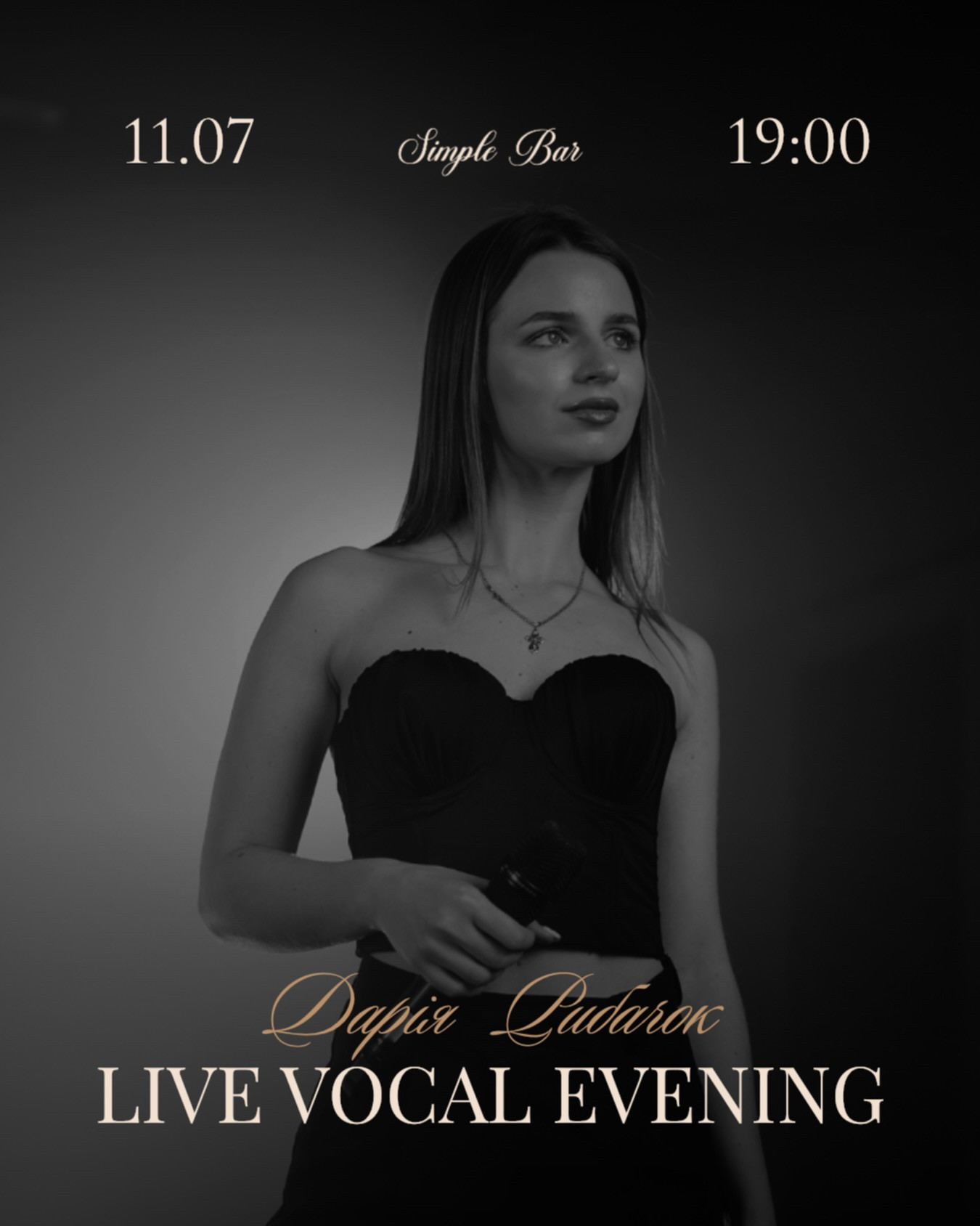 Live vocal evening з Дарією Рибачок - фото Live vocal evening з Дарією Рибачок - фото