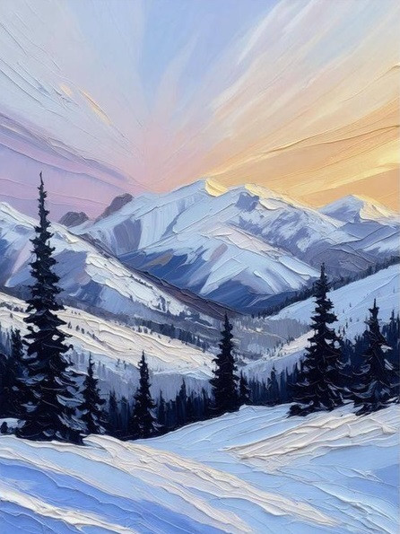 Майстер-клас з малювання "Гори"