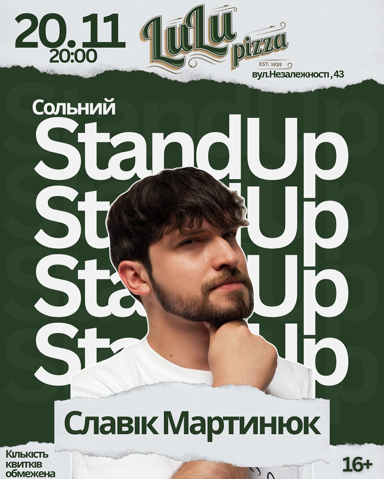 Сольний StandUp Славіка Мартинюка - фото Сольний StandUp Славіка Мартинюка - фото