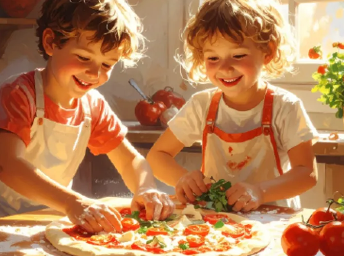 Майстер-клас "Піцомайстри за роботою" - фото Майстер-клас "Піцомайстри за роботою" - фото