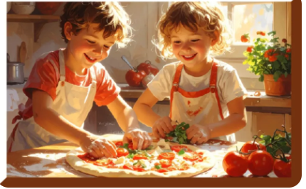 Майстер-клас "Піцомайстри за роботою" - фото Майстер-клас "Піцомайстри за роботою" - фото