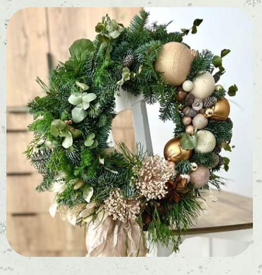 Майстер-клас "Різдвяний вінок" - фото Майстер-клас "Різдвяний вінок" - фото