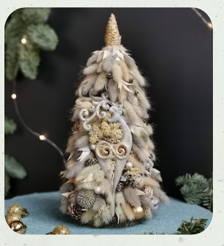 Майстер-клас "Сухоцвітна ялинка" - фото Майстер-клас "Сухоцвітна ялинка" - фото