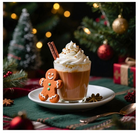 Різдвяний живопис, імбирне печиво та какао - фото Різдвяний живопис, імбирне печиво та какао - фото