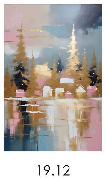 Майстер-клас з малювання "Казкова зима" - фото Майстер-клас з малювання "Казкова зима" - фото