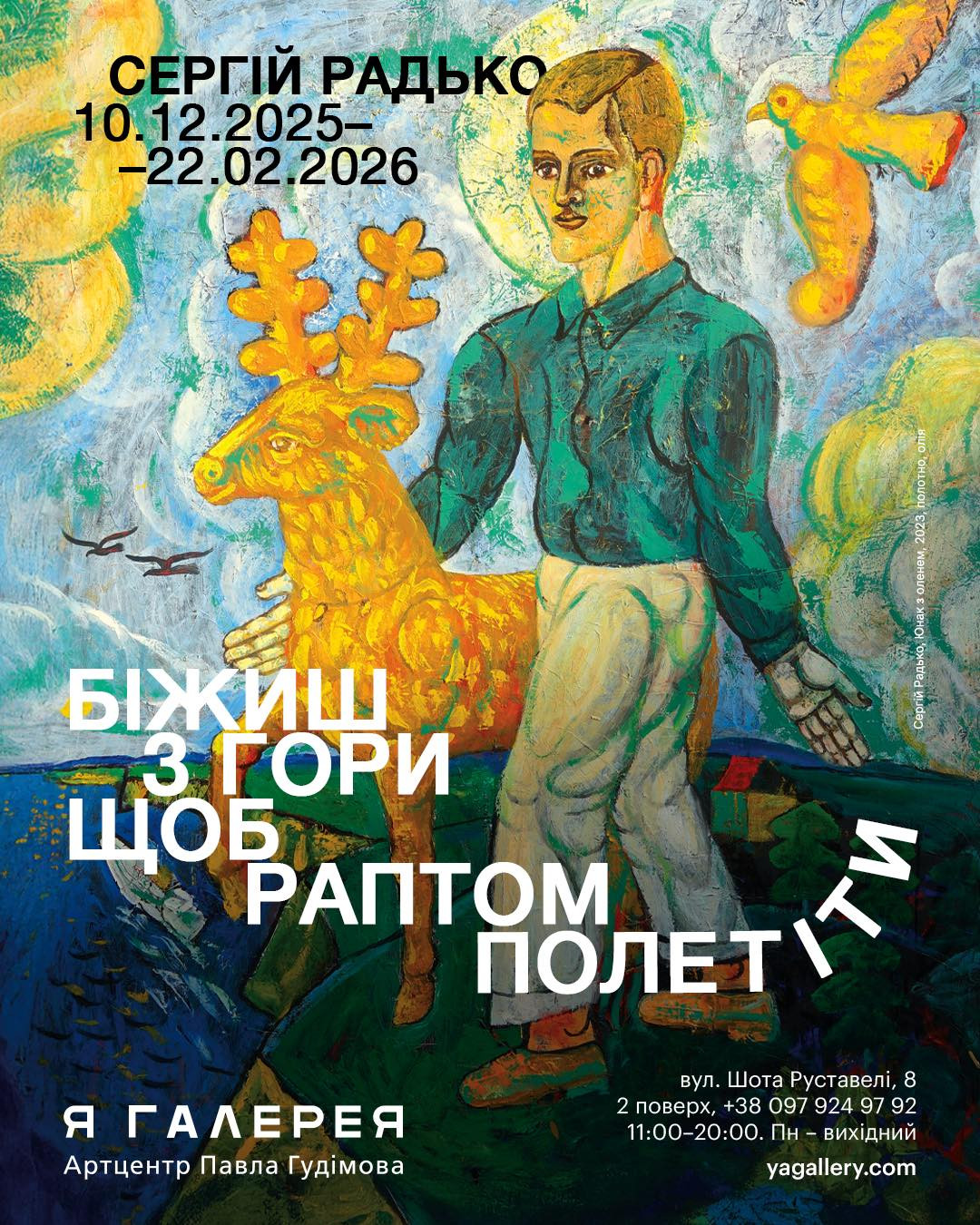 Виставка Сергія Радька "Біжиш з гори, щоб раптом полетіти" - фото Виставка Сергія Радька "Біжиш з гори, щоб раптом полетіти" - фото