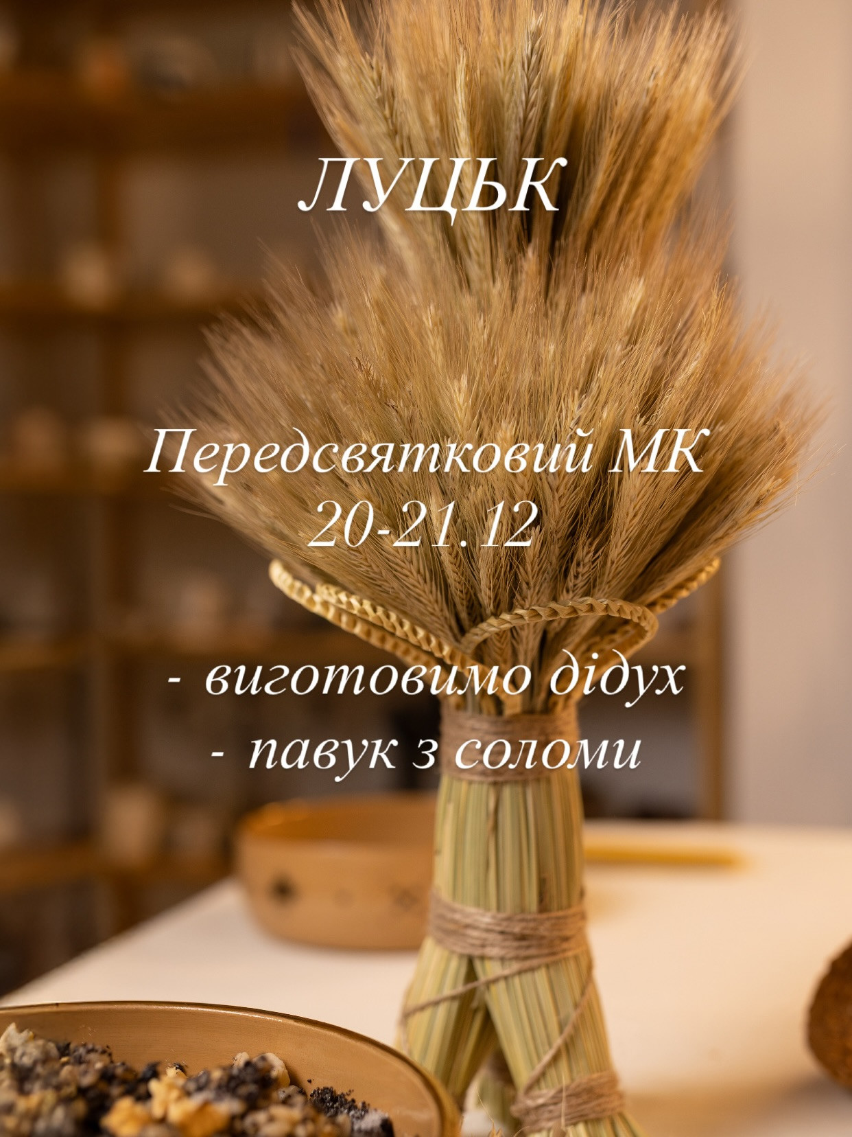 Майстер-класи "Дідух" та "Павук з соломи" - фото Майстер-класи "Дідух" та "Павук з соломи" - фото