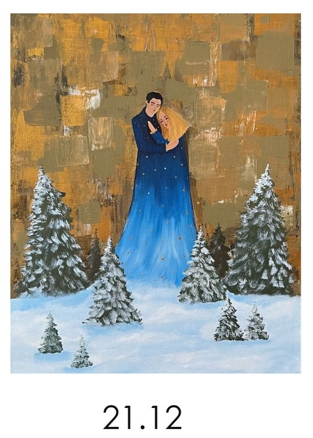 Майстер-клас з малювання "Тепло" - фото Майстер-клас з малювання "Тепло" - фото