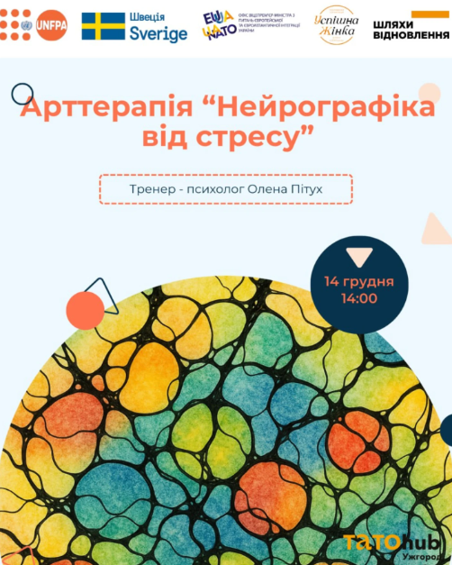 Арттерапія "Нейрографіка від стресу" - фото Арттерапія "Нейрографіка від стресу" - фото