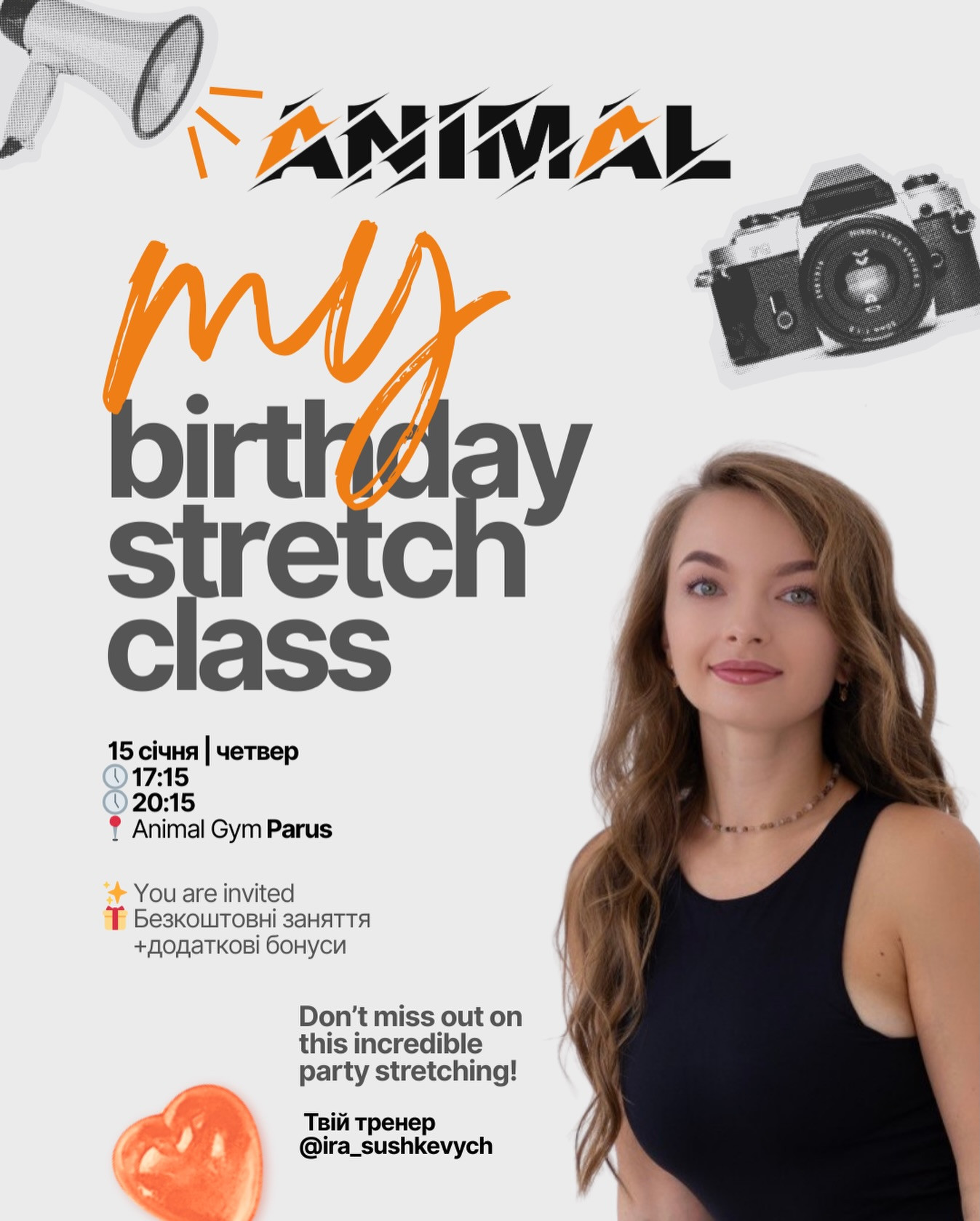 Birthday stretch class