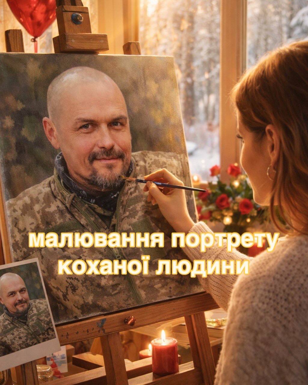 Романтична Майстерка - Малювання коханої людини. - фото Романтична Майстерка - Малювання коханої людини. - фото