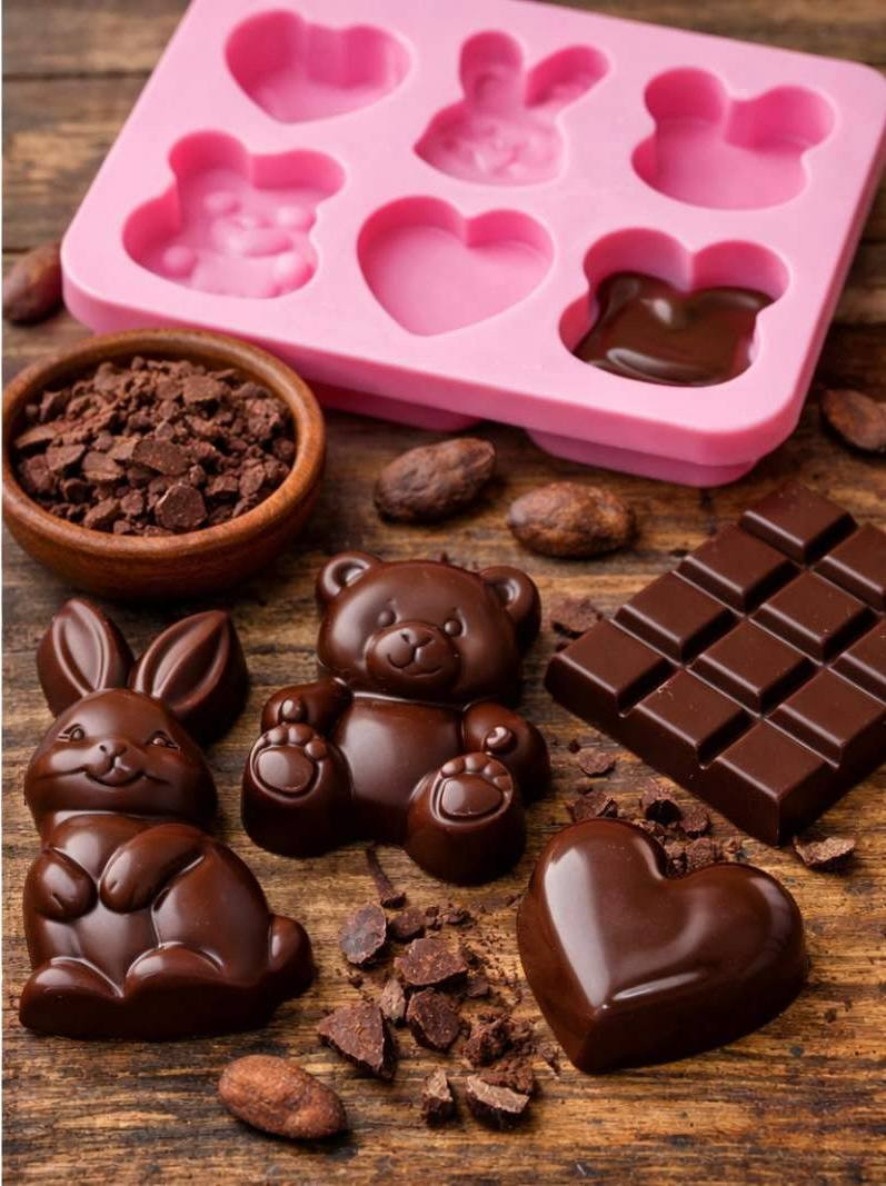 Солодкий майстер-клас "Шоколадні фігурки для сюрприз-упаковки"