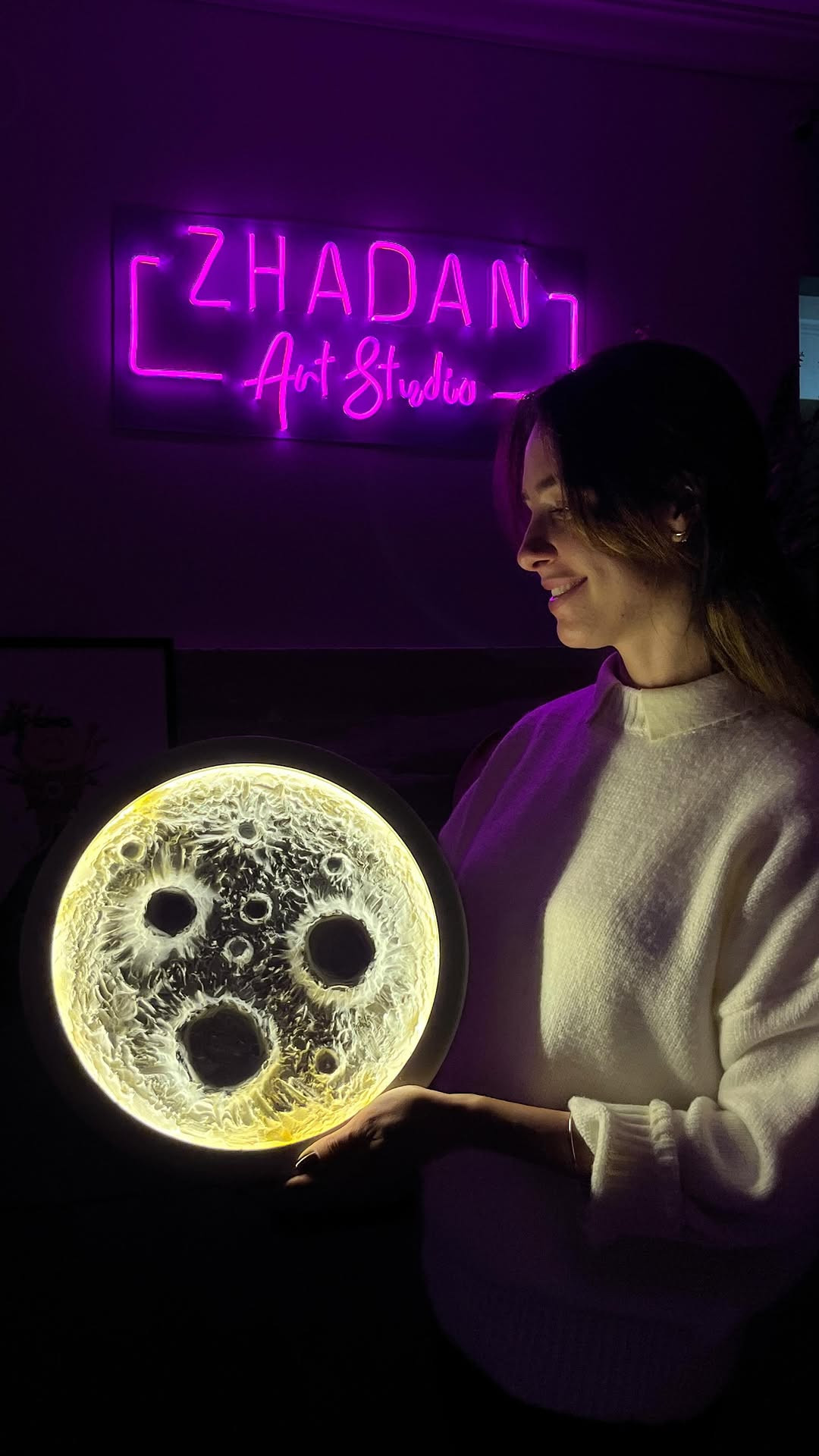 Майстер-клас зі створення нічника "Місяць" - фото Майстер-клас зі створення нічника "Місяць" - фото